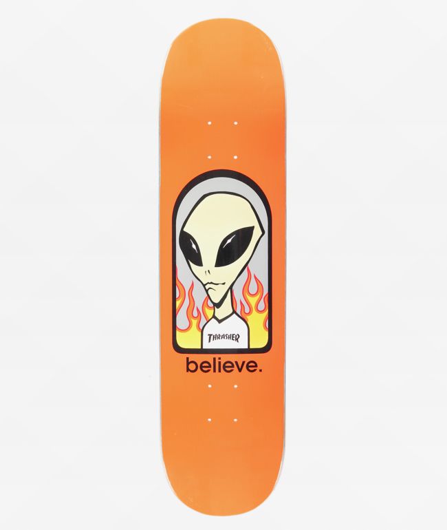 Alien x Thrasher Believe 8.0" Skateboard Deck
